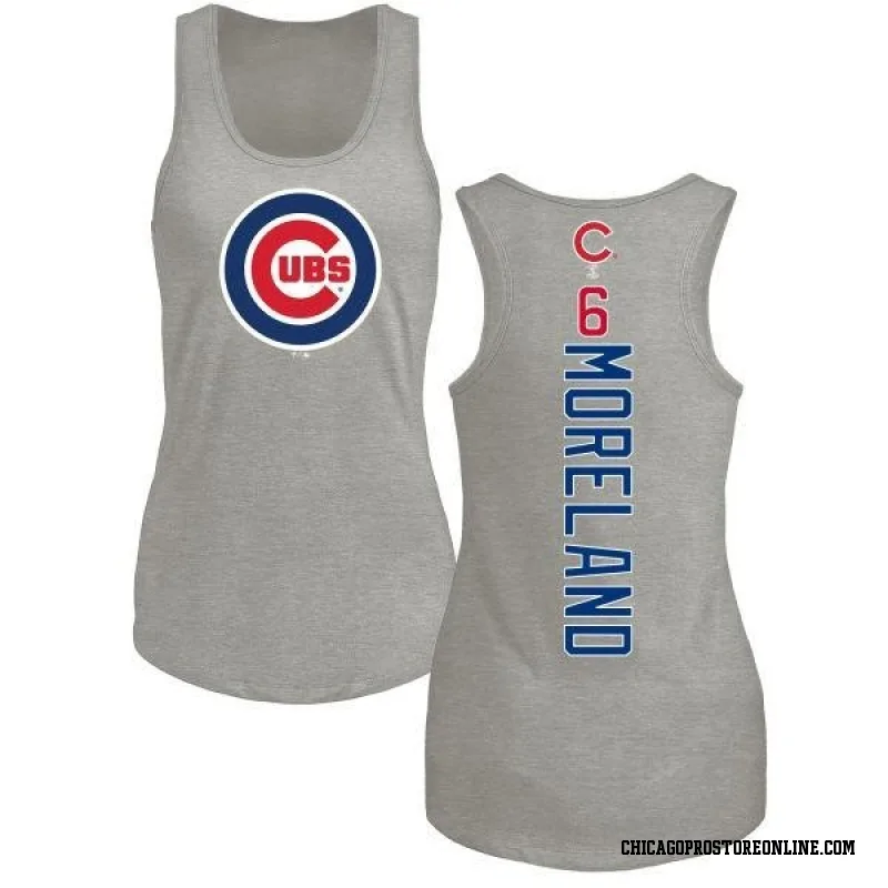 Keith Moreland Chicago Cubs Women's Backer Slim Fit T-Shirt - Ash