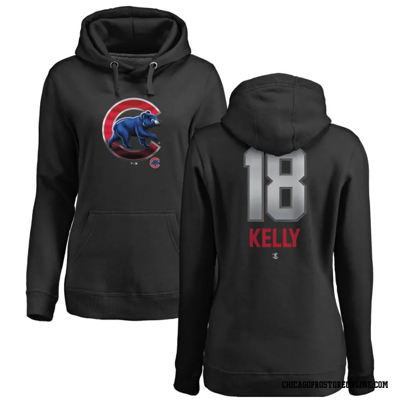 Black Women's Carson Kelly Chicago Cubs Midnight Mascot Pullover Hoodie