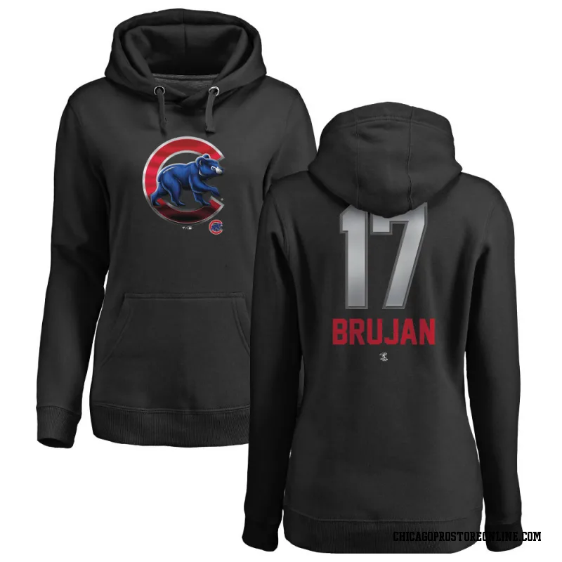 Black Women's Vidal Brujan Chicago Cubs Midnight Mascot Pullover Hoodie