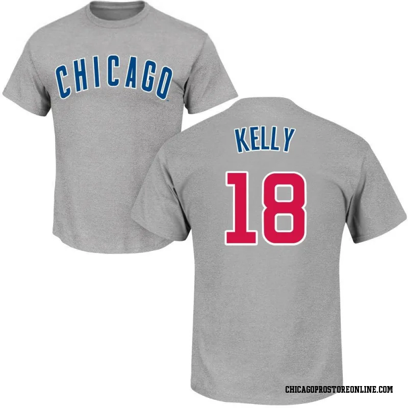 Gray Youth Carson Kelly Chicago Cubs Roster Name & Number T-Shirt