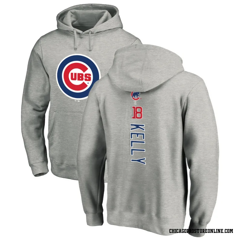 Men's Carson Kelly Chicago Cubs Ash Backer Pullover Hoodie