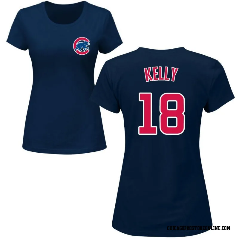 Navy Women's Carson Kelly Chicago Cubs Roster Name & Number T-Shirt