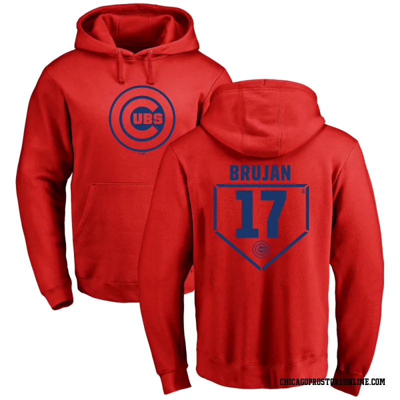 Red Men's Vidal Brujan Chicago Cubs RBI Pullover Hoodie