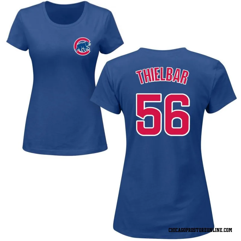 Royal Women's Caleb Thielbar Chicago Cubs Roster Name & Number T-Shirt