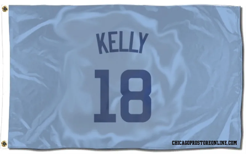 Light Blue Chicago Cubs  Carson Kelly  Flag (3 X 5)