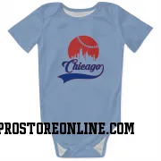 Light Blue Chicago Cubs  Gage Workman  Newborn & Infant Bodysuit