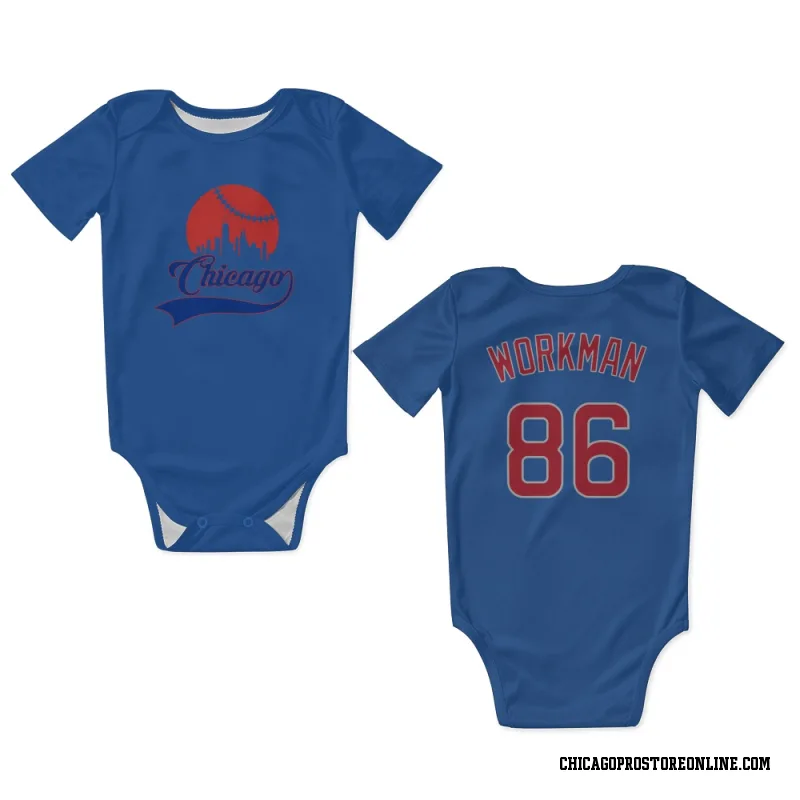 Royal Chicago Cubs  Gage Workman  Newborn & Infant Bodysuit