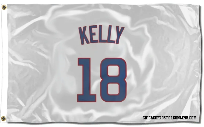 White Chicago Cubs  Carson Kelly  Flag (3 X 5)